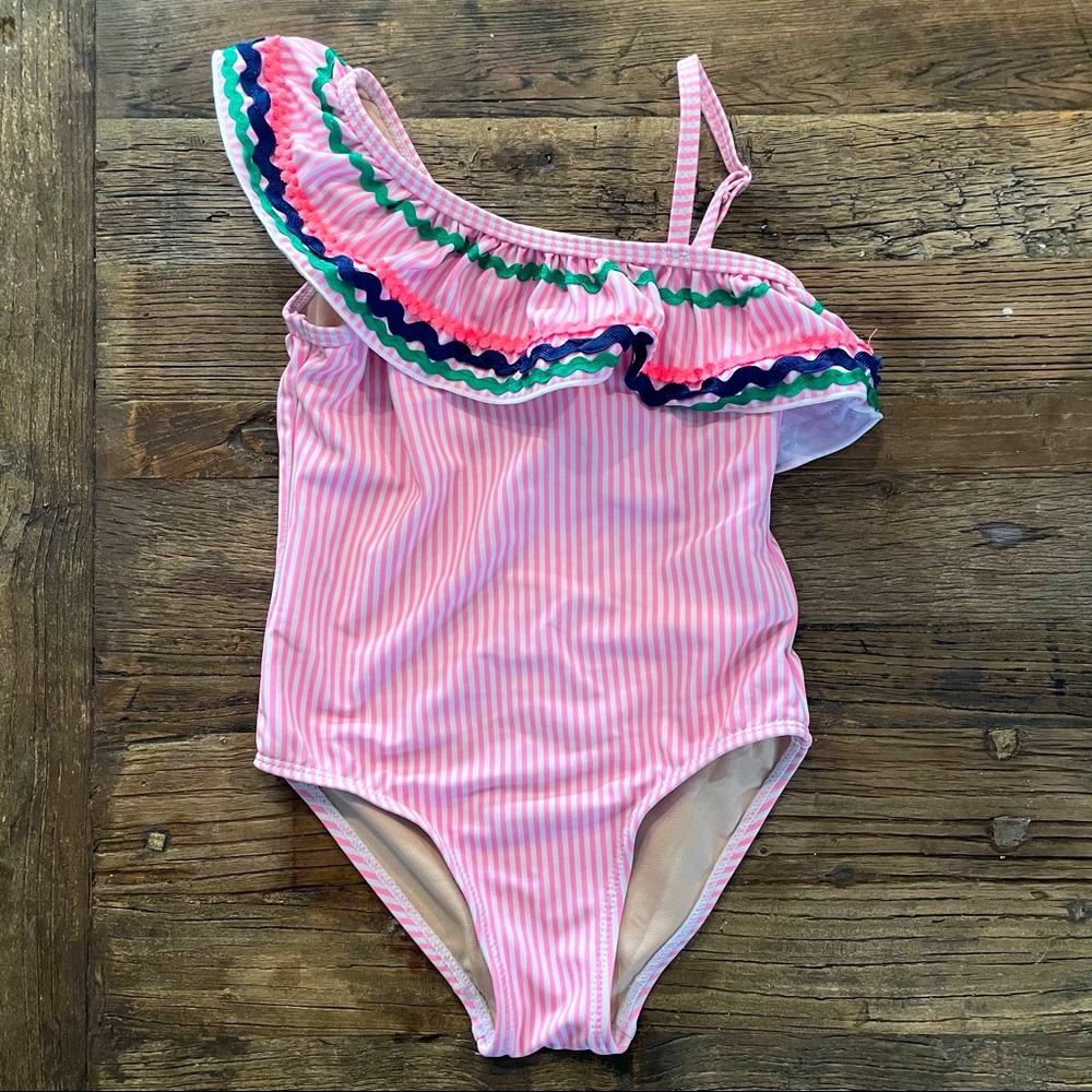 NWT Shade Critters pink seersucker swimsuit